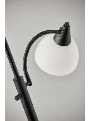 3-way Piedmont Combo Floor Lamp Black - Adesso