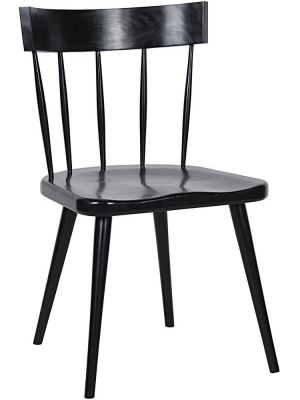 Noir Esme Hand Rubbed Black Chair