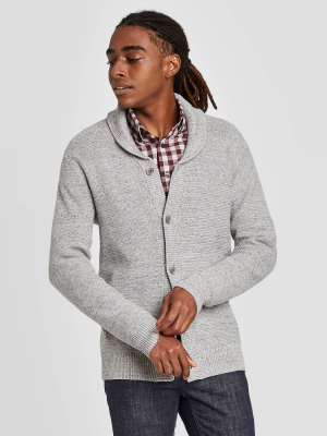 Men's Regular Fit Button-down Shawl Sweater - Goodfellow & Co™