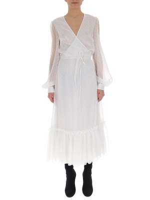 Off-white Wrap Front Dress