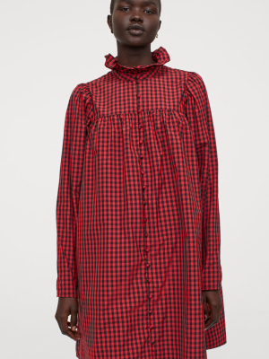 Ruffled-collar Dress