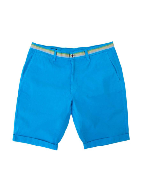 Mason's Cotton Shorts With Taped Waistband