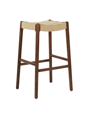 30" Kai Counter And Barstool Walnut Brown - Osp Home Furnishings