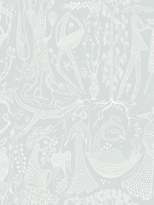 Folk Sage Poem D’amour Wallpaper From The Scandinavian Designers Ii Collection By Brewster