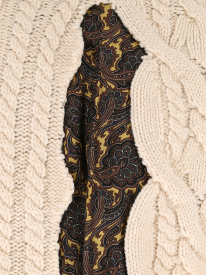 Maison Margiela Scarf Detail Knit Sweater