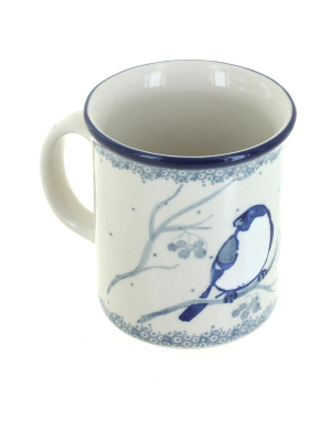 Blue Rose Polish Pottery Bluebird Small Coffee Mug