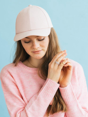 Braided Stackable Silicone Ring - Pink Sand