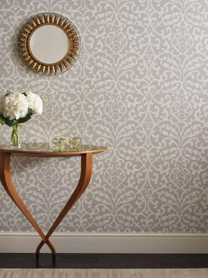 Brideshead Damask Wallpaper In Grey From The Ashdown Collection By Nina Campbell For Osborne & Little