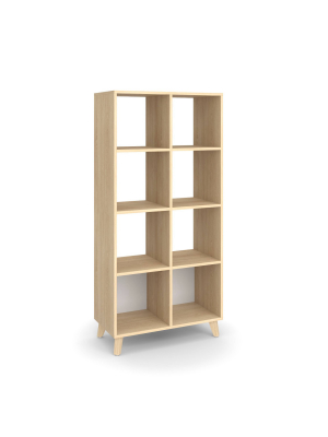 66" Basyx High Modern Cube Bookcase - Hon