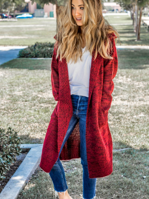 The Tessa Cardigan - Red