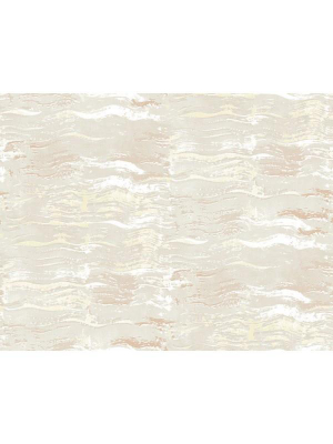 Watercolor Texture Wallpaper In Tans And Neutrals From The L'atelier De Paris Collection By Seabrook