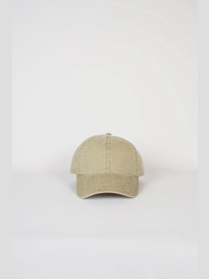 Washed Cotton 6-panel Cap Khaki