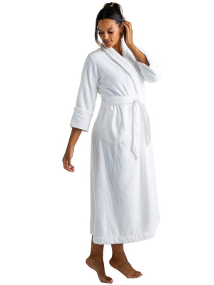 Softies Women's Drop Needle Cloud Fleece Robe