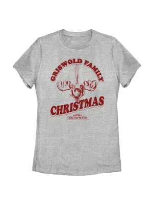 Women's National Lampoon's Christmas Vacation Griswold Family Moose T-shirt