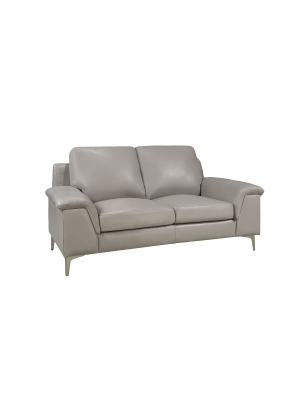 Camille Leather Loveseat