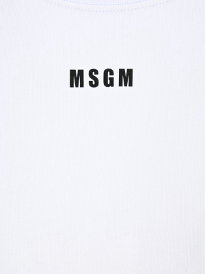 Msgm Logo Print Sweatshirt