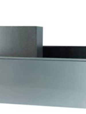 Geo Trough Planter In Aluminum Finish