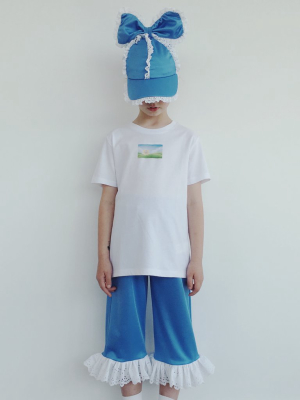 Sport Blue Frilled Track Pants