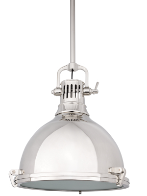 Hudson Valley Lighting Pelham Pendant - Polished Nickel & Polished Nickel