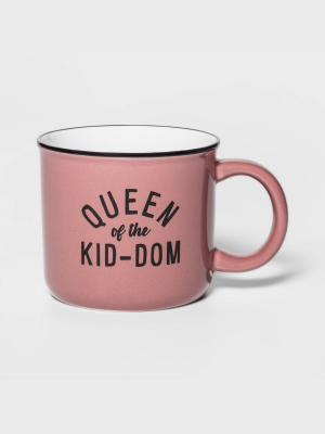 15oz Stoneware Kid-dom Queen Camper Mug Rose - Threshold™