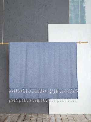 Ophelia Denim Blue Throw