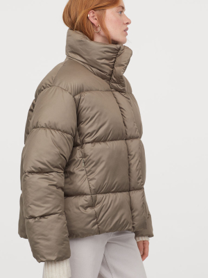 Stand-up-collar Puffer Jacket