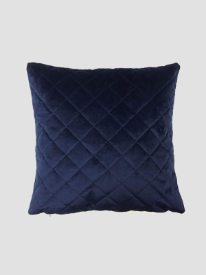 Diamond Detail Cushion 43x43cm In Royal Blue