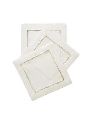 Mode Living Dolce Metallic Cocktail Napkins - Set Of 4