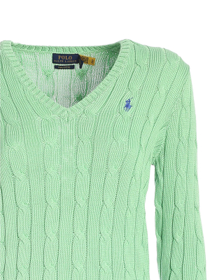 Polo Ralph Lauren Logo Cable-knit Sweater