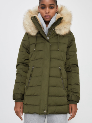 Water Repellent Puffer Coat