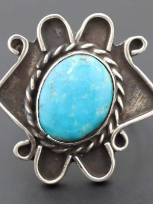 Oval Cabochon Turquoise Ring | Vintage