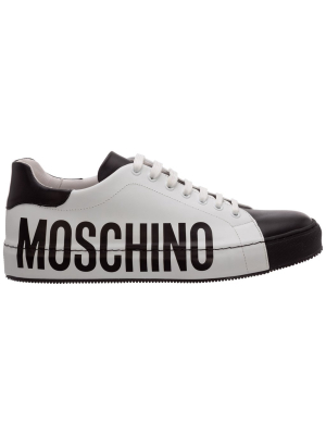 Moschino Logo Print Lace-up Sneakers