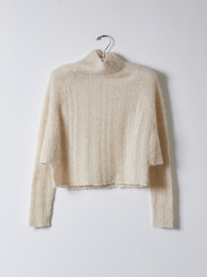 Henrietta Top In Lightweight Alpaca Rib, More Colors