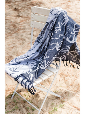 C&f Home Chenille Anchor Woven Throw