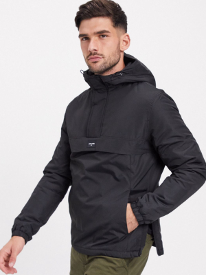 Jack & Jones Originals Overhead Jacket In Black