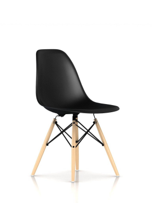 Eames® Molded Plastic Side Chair - Wood Dowel Base