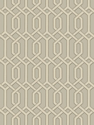 Bea Textured Geometric Wallpaper In Bronze And Champagne By Bd Wall