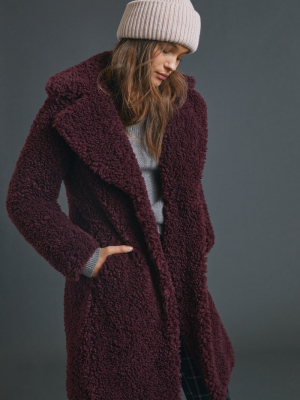 Sanctuary Merlot Sherpa Coat