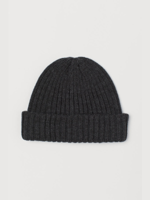 Rib-knit Hat