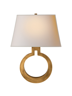 Ring Form Large Wall Sconce In Various Colors