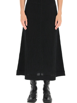 Jil Sander Embroidered Midi Skirt