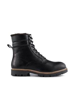 Cube Warm Boot Leather - Black
