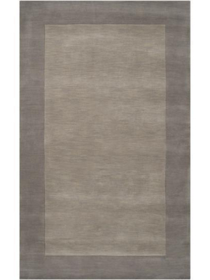 Mystique Collection Wool Area Rug In Elephant Grey