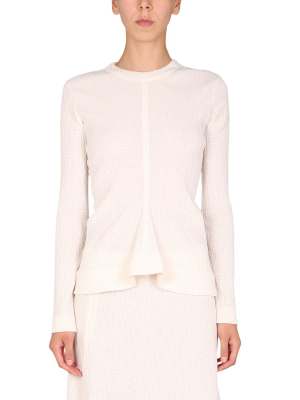 Jil Sander Ribbed Knit Top