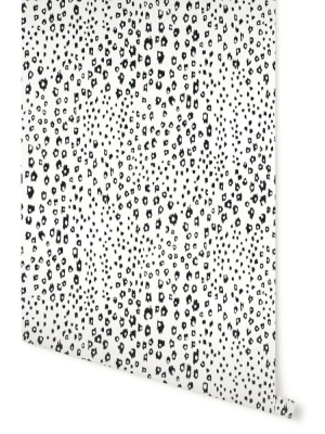 Dappled Wallpaper In Black And White By Stacey Day