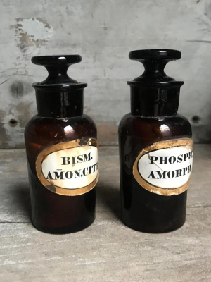 19th Century Small Apothecary Bottles