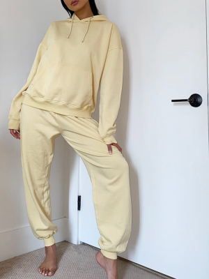 Lemon Washed High Waist Jogger