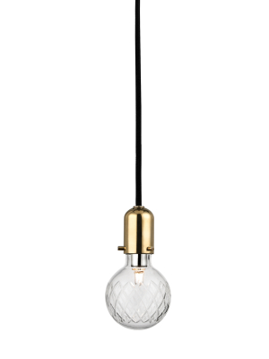 Hudson Valley Lighting Marlow Pendant - Aged Brass & Clear