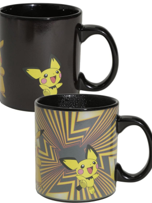 Just Funky Pokémon Pikachu Evolution Mug | Lightning Reveals With Heat | Holds 20 Ounces