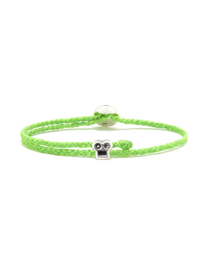 Adjustable Brian Signature Bracelet In Neon Green